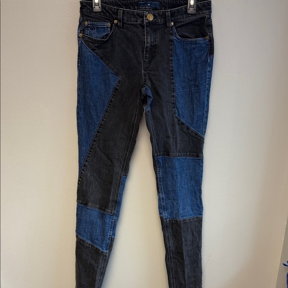 Marc By Marc Jacobs Denim - Marc by Marc Jacobs Chrissie 003 Patchwork Skinny Jeans 29x33
